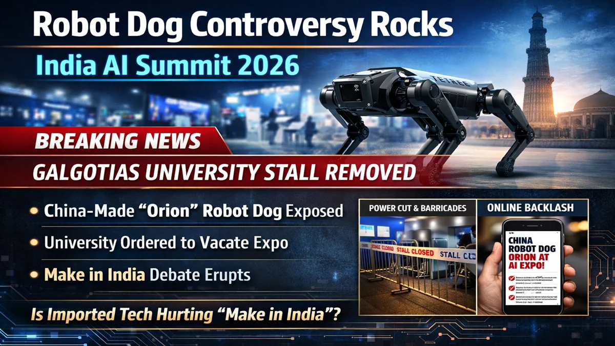 Galgotias University AI Summit India :  ‘Robot Dog’ विवाद, क्या है पूरा मामला?, Pehla Panna
